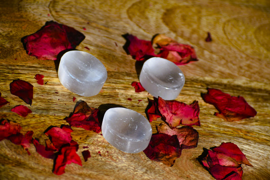 Selenite Worry Stone