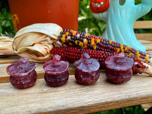 Strawberry Quartz Crystal Witchy Mini Pumpkin